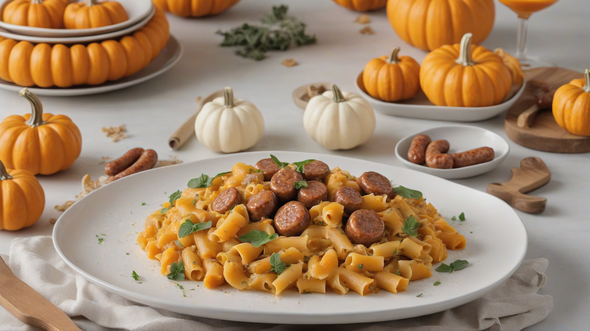 pasta zucca e salsiccia